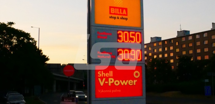 SHELL  | SHELL SVĚTELNÝ CENOVÝ TOTEM