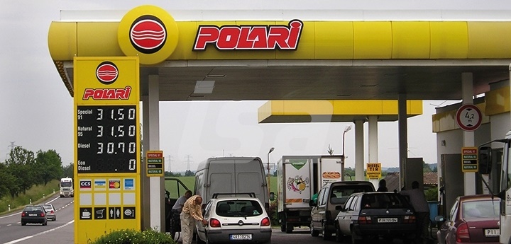Čerpací stanice Polari | POLARI CENOVÝ TOTEM, 3D LOGO