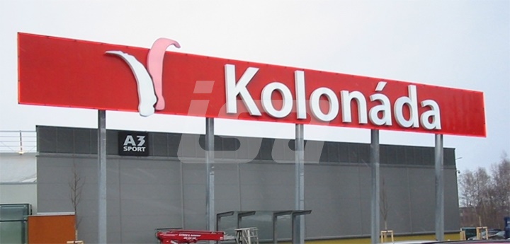 Světelná písmena Kolonáda
